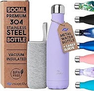 Stainless Steel Insulated Water Bottle, Vacuum Flask BPA Free, 12hrs Hot & 24hrs Cold Drinks, Therma