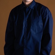 era-won เสื้อเชิ้ตคอปก แขนยาว ทรง Oversize รุ่น SHIRT Oversize สี Navy