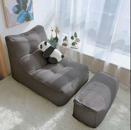 A12111懶人沙發榻榻米豆袋單人臥室小沙發床上靠背椅陽台飄窗落地沙發（包運送）