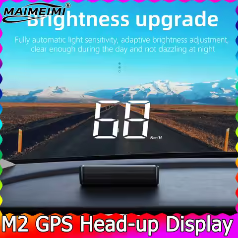 Head Up Display M2 GPS HUD Car Universal Speedometer KMH USB Cable Plug & Play GPS & Beidou Dual Sat