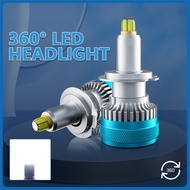 Headlight 360° 6-Side H11 H1 H7 9005 9006 9012 LED Light Bulb 32000LM 6000K