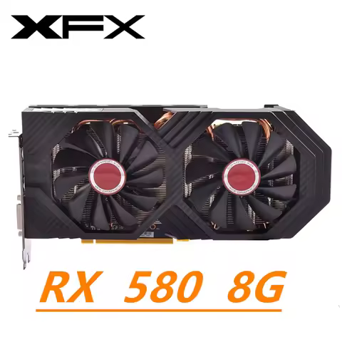XFX RX 580 8GB AMD Video Card Desktop PC Game Mining 2304SP Computer RTX GTX Super 560 570 4BG GTX10