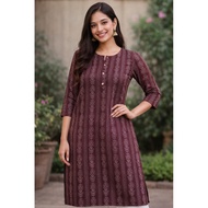 Women’s cotton elegant Kurti/Tops[M-2XL] |SG READY STOCK | Indian ethnic casual summer kurti top