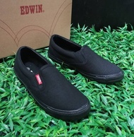 Kasut Sekolah Hitam Edwin | Edwin Black School Shoes Original EW2399