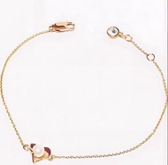 【 全新❗️】Agnes'b.玫瑰金色心形配珍珠手鏈( 手鍊/ Rose Gold / Heart Shaped / Pearl/ Bracelet /Agnes'b/Agnes b./Agnes b