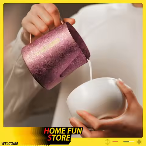 Latest MHW-3BOMBER 600ML Pure Titanium Milk Pitcher Espresso Latte Art Jug Lightweight Antibacterial