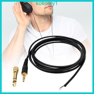 KOKO 6 5mm Headset Repair Wire Easy Installation for DT770 DT880 DT990 MDR-7506 CD900 M20X M30X AD50