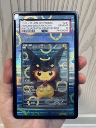 2016 比卡超 烈空座 變裝 可換 Poncho-Wear Pikachu Rayquaza  xy-p/231 psa 10