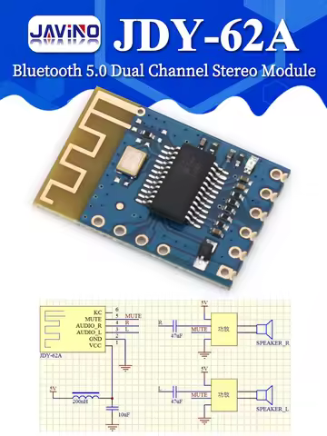 JDY-62A Bluetooth 5.0 Bluetooth Stereo Module Bluetooth Audio Module Audio Bluetooth