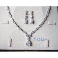 Neriza Jewelry/ เครื่องประดับเจ้าสาวเกรดพรีเมี่ยม ประกายไฟเทียบเท่าเพชรแท้แยกไม่ออก จัดส่งฟรี พร้อมก