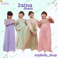 Zaina Dress Anak Perempuan Brokat Mewah Baju Pesta Anak Muslim