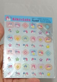 絕版 全新 New 1999年 日本限定 Sanrio Little Twin Stars mini sticker 反光鏡面貼紙 1款