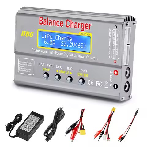 IMAX B6 Original HB6 Lipo Battery Charger 80W 6A Digital Balance Charger Discharger For Lipo NiMh Li