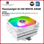 Thermalright SI-100 White ARGB 6 Heat Pipe CPU Cooler 100mm Push Down Cooling Radiator For Intel LGA