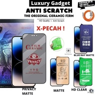 POCO F6 F5 PRO 5G F4 GT F3 F2 PRO C40 Full Ceramic film screen protector 9D clear matte anti blue ra