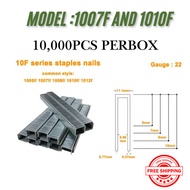 High-Quality Staple Nails 1007F/1010F & 1006J/1008J/1010J/1013J for Furniture & Upholstery - 5000/10