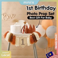 MINIIS PARTY 1st Birthday Decoration Set Milestone Happy Birthday Decoration Banner Milestone High C