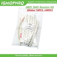 20Value each 20PCS =400PCS 0805 SMD Resistor Kit 1% 1/8W 10 ohm-1M 10ohm 22ohm 1K 2.2K 4.7K 6.8K 10K