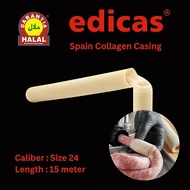 [HALAL] 1 CADDY Spain Edible Sausage Collagen Casing Size 24 x 15m x 28 pcs - EDICAS