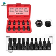 10PCS 12 Point Socket Wrench Set Universal 3/8 Square Drive Socket Kit -M16 Socket Kit