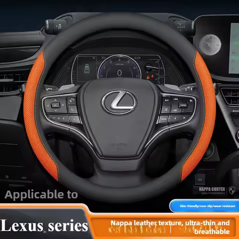 Leather Car Steering Wheel Cover for Lexus RX 350 NX 350h 450h ES 250 300h Es350 LBX LX600 RX350 202