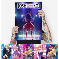 Oshi no Ko A3 A4 Poster Anime Home Room Wall Posters Decor Ai Aqua Ruby Hoshino Kana Akane IDOL