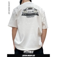 Men Women Same Style illest Co-Branded RWB Porsche Racing Print Short-Sleeved T-Shirt