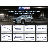 TYPE ONE Lexus Nx200t Nx300 Nx300h front side rear middle anti Struct roll bar torsion lower bodykit