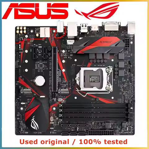 For ASUS ROG STRIX B250G GAMING Motherboard LGA1151 B250 Micro ATX DDR4 Max 64GB HDMI PCIE3.0 M.2