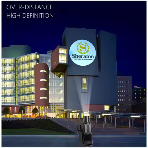 150W200W Led Ip65 Gobo Projector Light Outdoor Customized Logo Floor Projection Lamp Rotating CE Cer