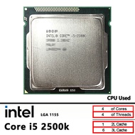 Intel | Used Intel Core i5-2500K i5 2500K i5 2500 K 3.3 GHz 6M 95W LGA 1155