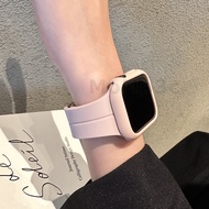 Magnetic Folding Strap and Case for iWatch Series Ultra 9 8 7 6 5 4 3 Rubber Sports Silicone Bracele