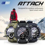LOKMAT 新品ATTACK 智慧手錶 戶外運動 登山 計步 移動定位 睡眠 心率健康監測 多功能防水手錶23545
