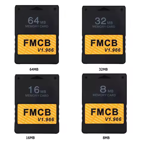2025 New For Sony PS2 memory card Free McBoot v1.966 8MB/64MB Memory Card for Sony PS2 Playstation 2