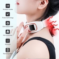 Electric Neck Massager with Heat - Intelligent Pulse Neck and Shoulder Pain Relief Massager Cordless
