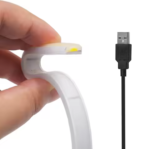 USB 5V COB LED Strip Neon Rope Light 3000k 4000k 6000k 320LED 0.5m 1n 2m 5m Flexible Lamp for Home K