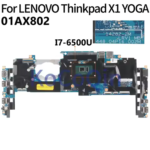 For LENOVO Thinkpad X1 YOGA Laptop Motherboard Core i7-6th Gen 8GB Ram 14282-2M 448.04P16.002 01AX80