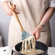 日式耐高溫硅膠鍋鏟湯勺廚房用品套裝連掛架