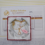 Nathan - Kalung liontin wanita Dewasa Model Angka 8 Korea Style Emas Muda 5. gram Lapis Emas Kadar 6