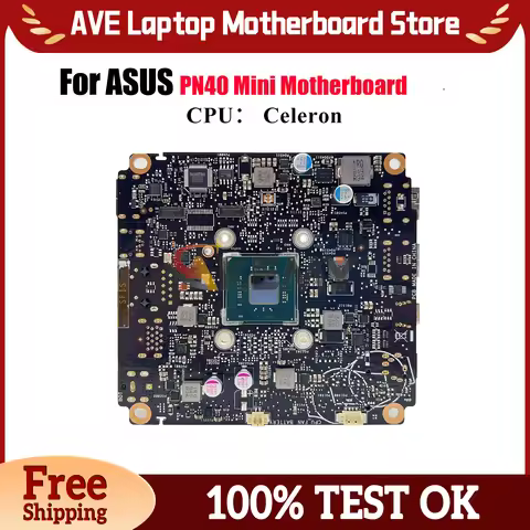 PN40 Laptop Motherboard For ASUS Mini PC PN40 PN40 Notebook Mainboard With Celeron CPU 100% tests OK