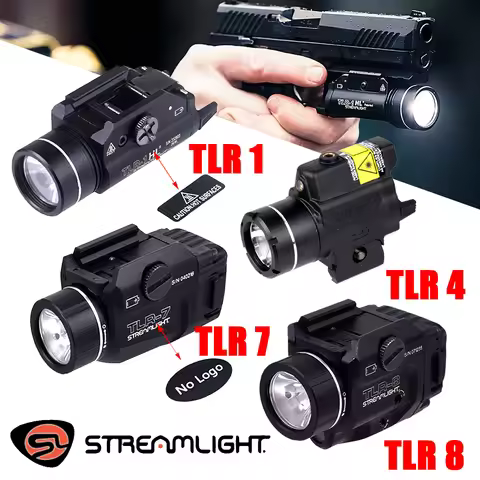 Tactical TLR TLR1 TLR7 TLR8 LED Strobe Weapons Light For Glock 17 19 Airsoft Rifle Scout Torch Hunti