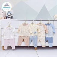Straight Nous Long-Sleeved Clothes Set (Middle-Place) Nu Petit Material Size for Baby 0-3 Months to 