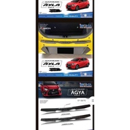 Rear Sillplate Agya Ayla 2023 2024 2025 GR SPORT Black Carbon - Black, Agya