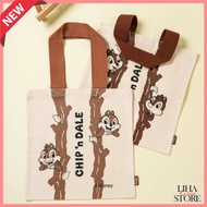 Korea Daiso Disney Chip&Dale Chip and Dale Bag Eco Bag Wide eco-bag Chip Dale Canvas Bag