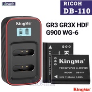 Ricoh DB-110 DB110 | Ricoh GR3 GR3x HDF G900 WG6 GR iii camera battery and charging dock from Kingma