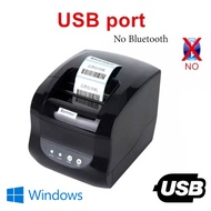 Xprinter365B เครื่องพิมพ์สติ้กเกอร์ฉลากบาร์โค้ด-ใบปะหน้า-ใบเสร็จแบบความร้อน ขนาด 80มม/3นิ้ว เชื่อมต่อ USB หรือ Bluetooth ใช้ Loyverse POS แถมซีดี Bartender USB Only One