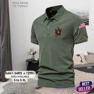 Zaz PARK Elang USA Polo Denim Quanty Polo Collar T-SHIRT Elang USA Flag Sleeve PDF/Short Sleeve Polo SHIRT/Cool Polo SHIRT/Men &amp; Women's T-SHIRT/ premium T-SHIRT/Quality T-SHIRT Men's SHIRT Collar/ Men's POLO Shirt/Uniform Shirt
