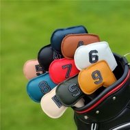 [11GOLF] Golf Iron Head Cover Combine Color 1 ชุด มี 9 ชิ้น 4 5 6 7 8 9 PW AS SW (MT-IR-MIXTURE)