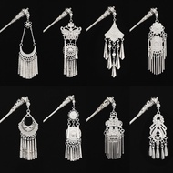 Miao Ethnic Handmade Miao Silver Hairpin Yunnan Ethnic Style Female Retro Step Shaking Hairpin Hairpin Antique Stage Headdress