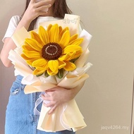 One-holding Sunflower Twist Bouquet High School Entrance Examination Adult Gift Material Weaving Big